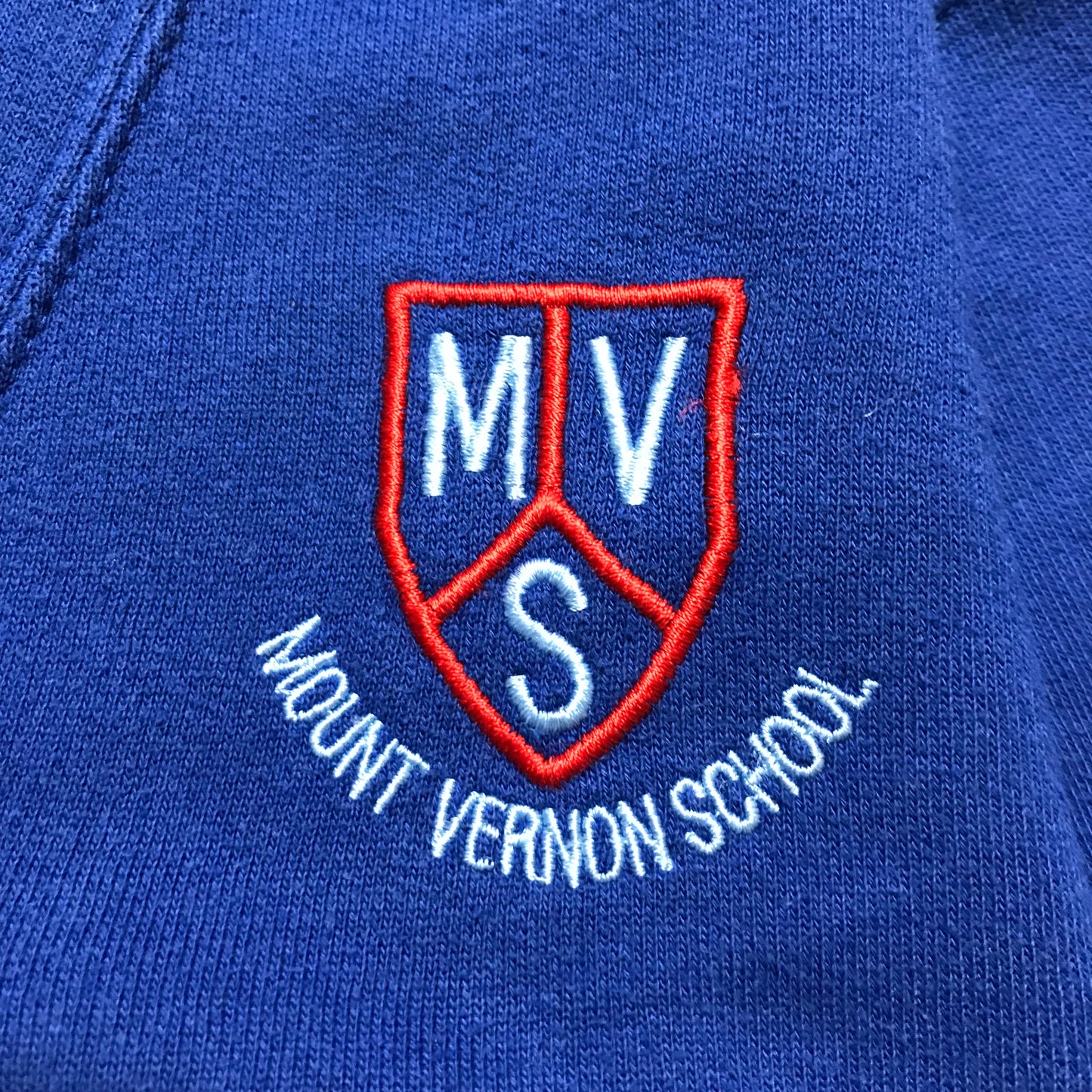 Mount Vernon Primary Royal Blue Sweatshirt Cardigan