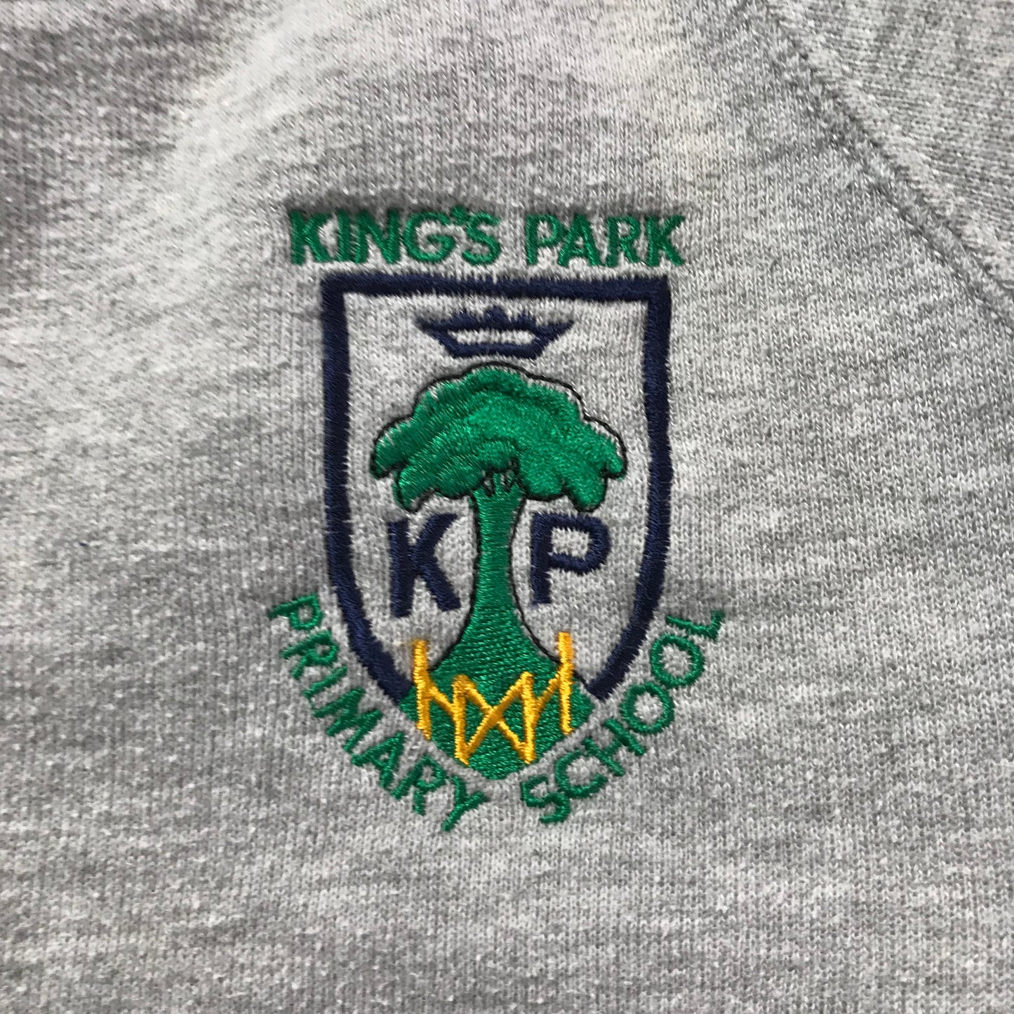 King's Park Primary Light Grey Crew Neck Jersey