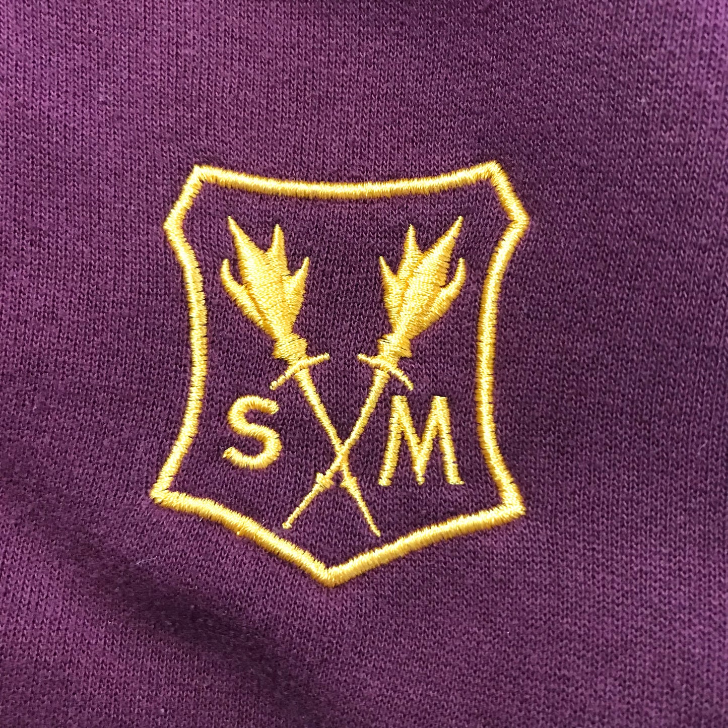 St. Martha's Primary Burgundy V-neck Sweatshirt