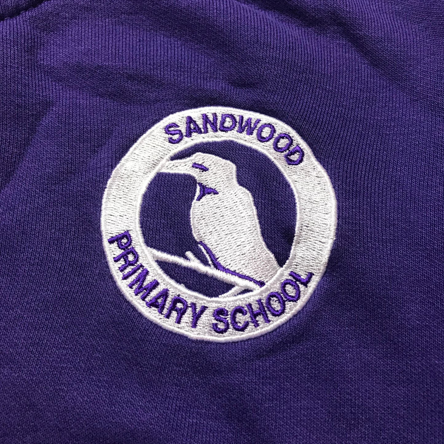 Sandwood Primary Purple V-neck Sweatshirt