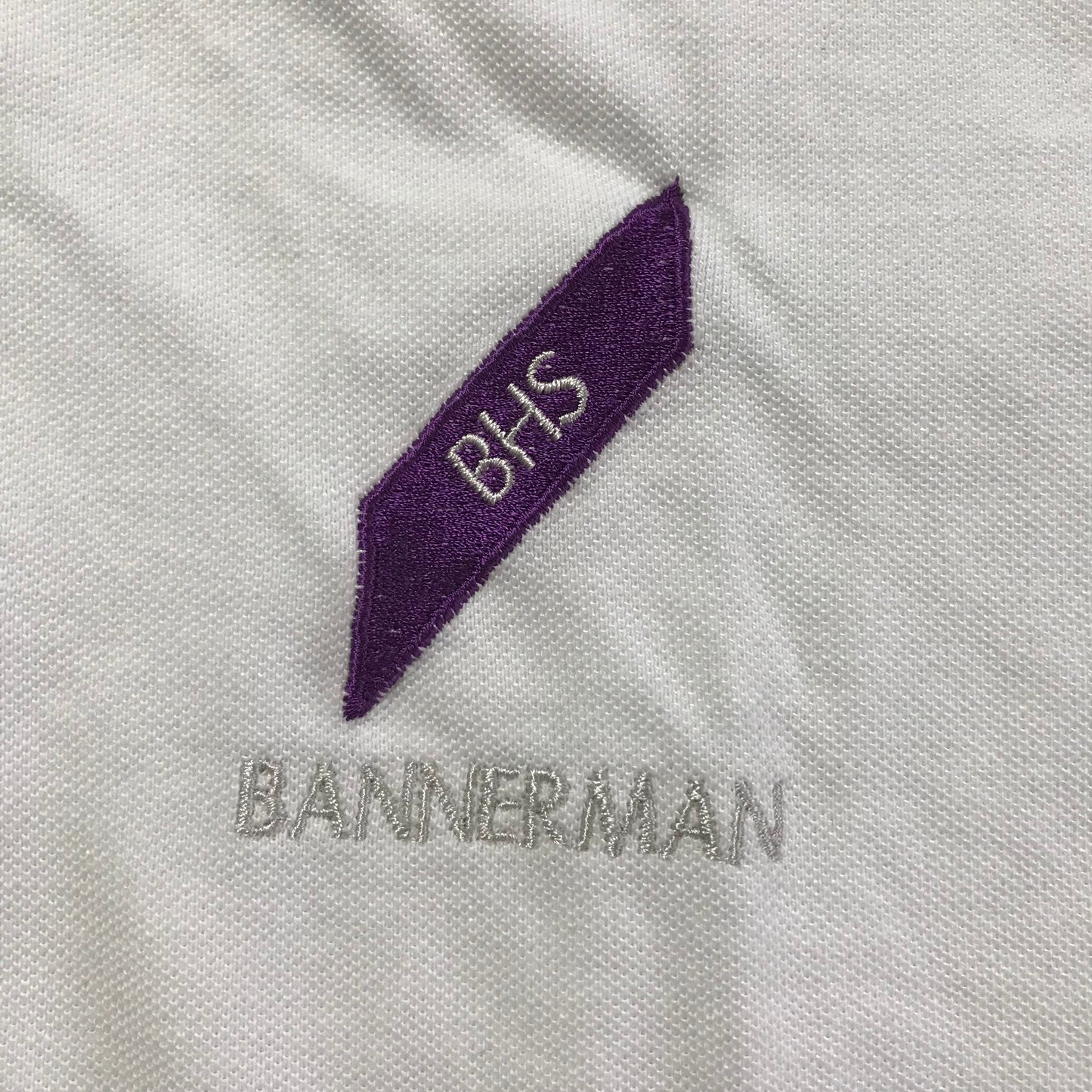 Bannerman High School White Polo Shirt