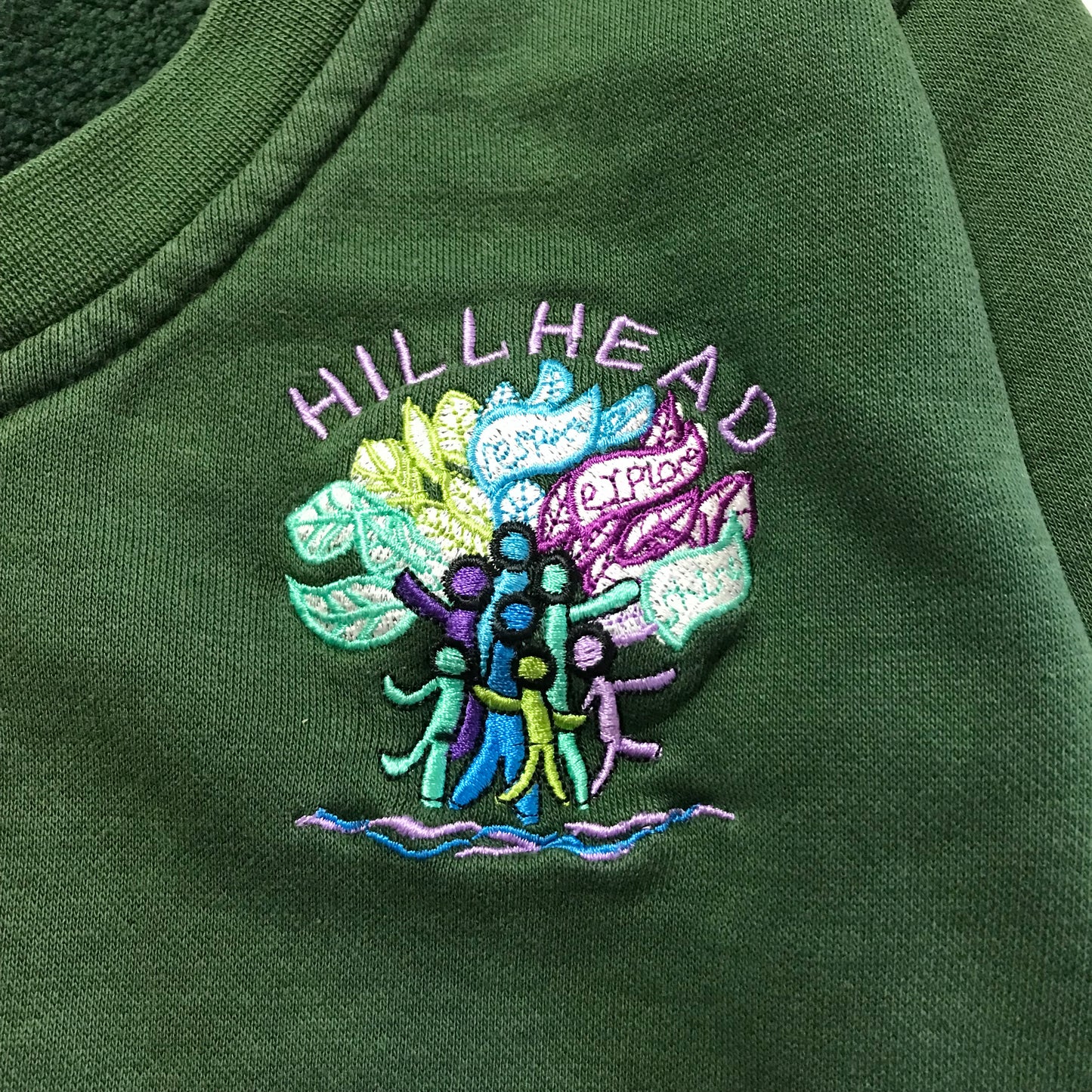 Hillhead Primary Green School V-neck Jersey