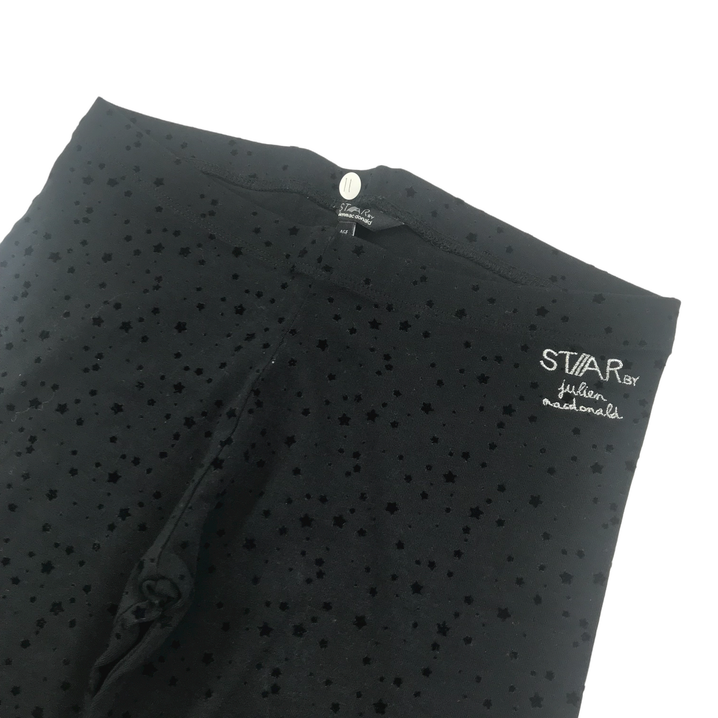 Star Black Starry Leggings Age 11