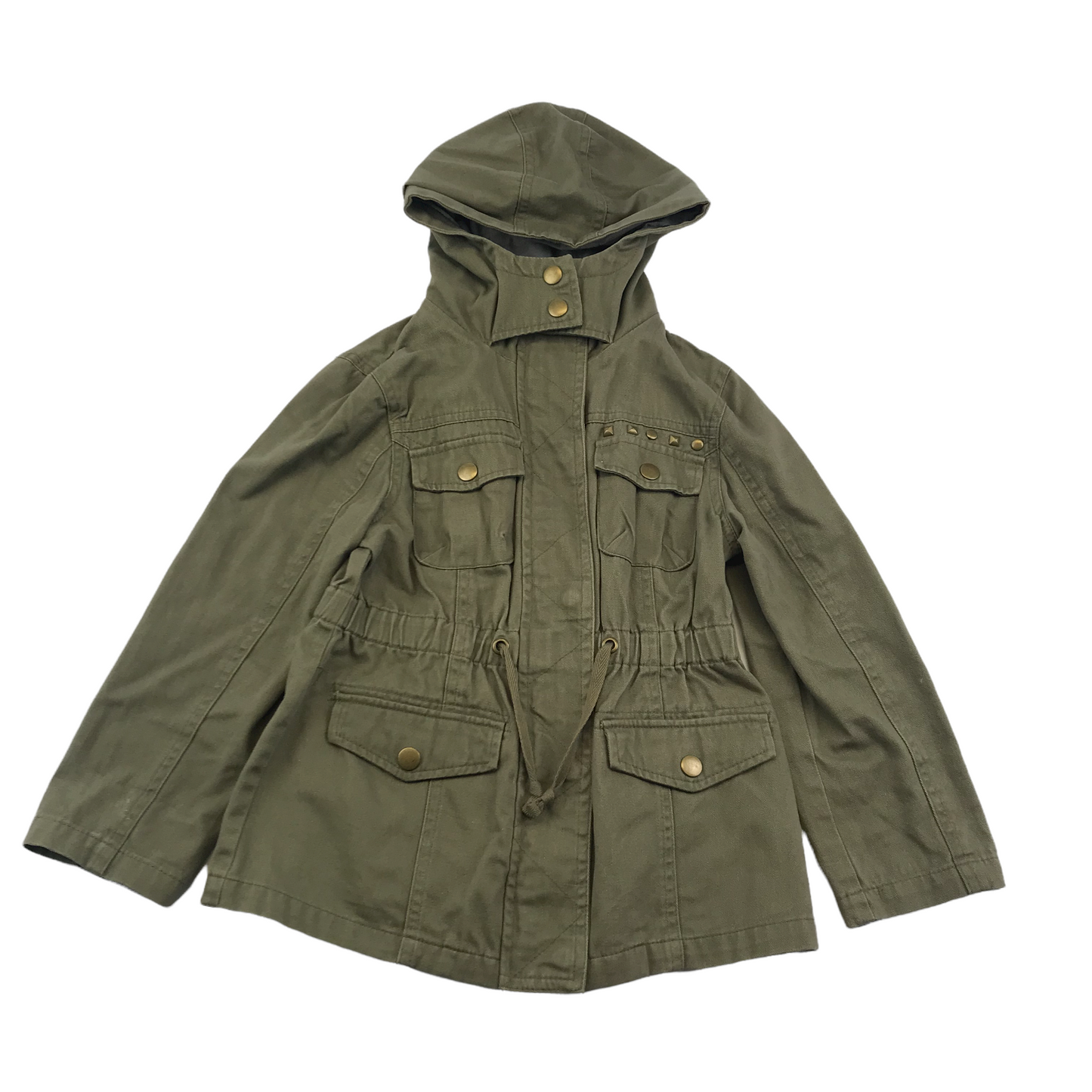 Bluezoo Khaki Green Light Cotton Jacket Age 7