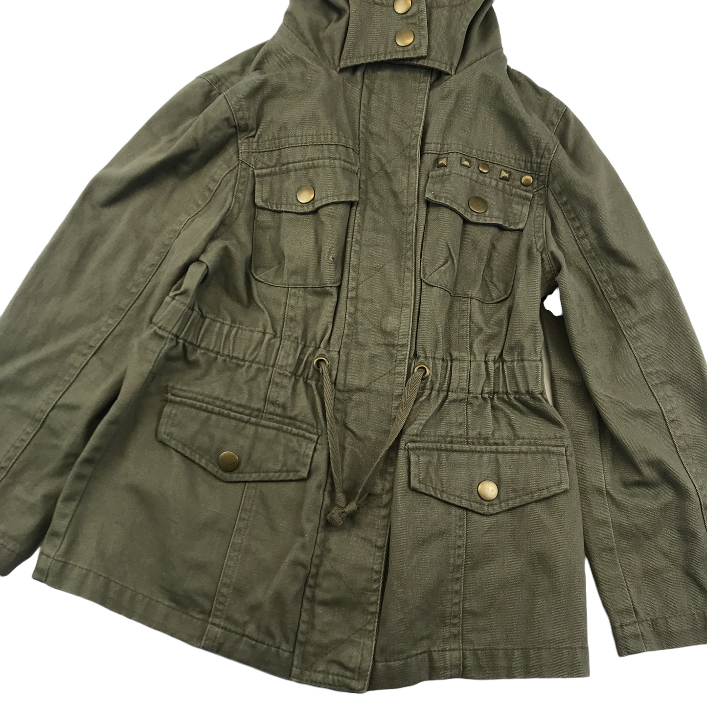 Bluezoo Khaki Green Light Cotton Jacket Age 7