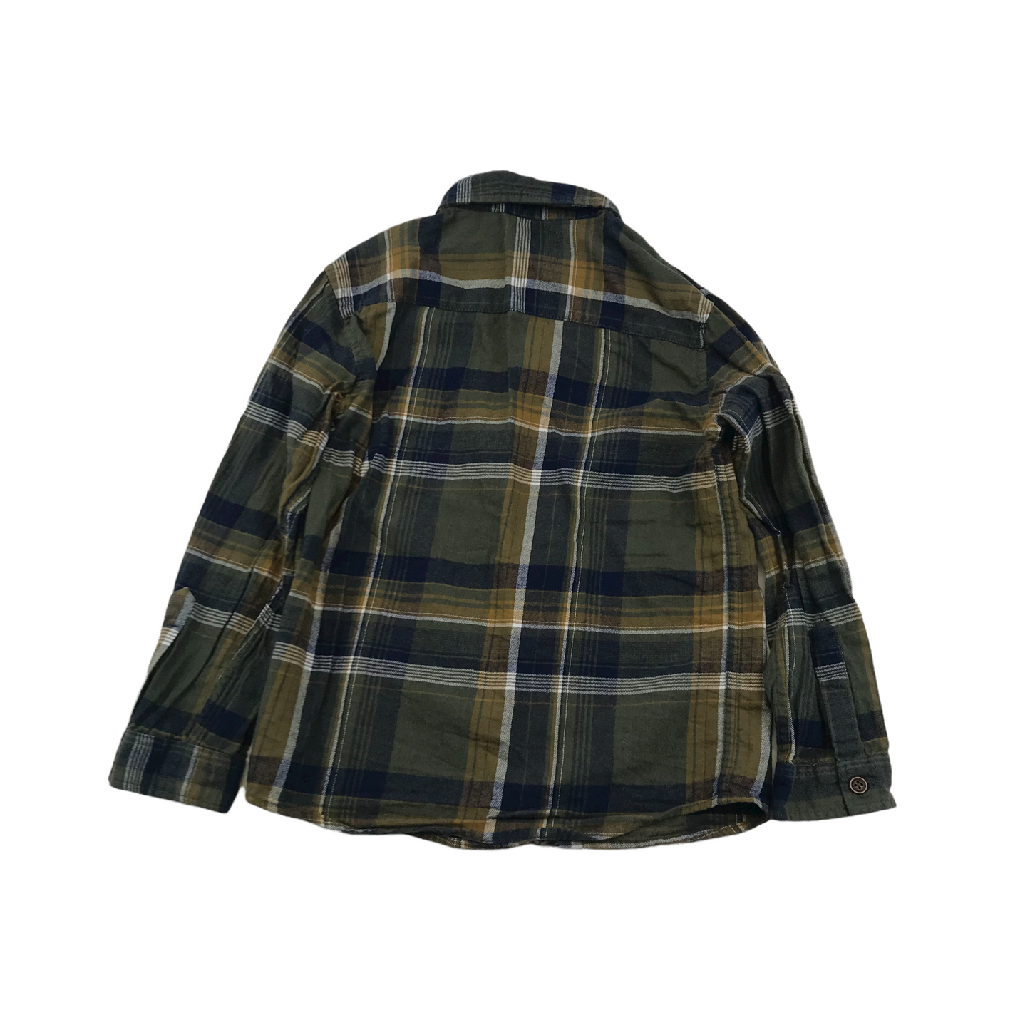 George Green and Navy Checked Shirt Age 6