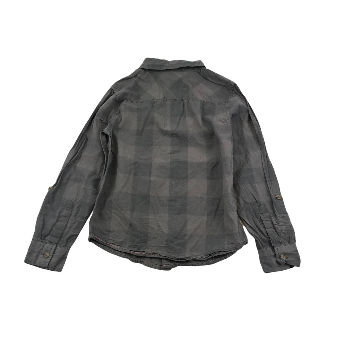 M&Co Grey Checked Shirt Age 6