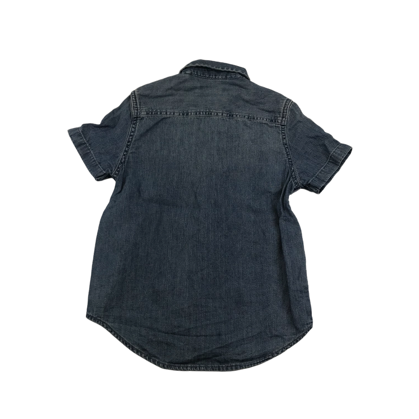 Next Blue Short Sleeve Denim Shirt Age 7