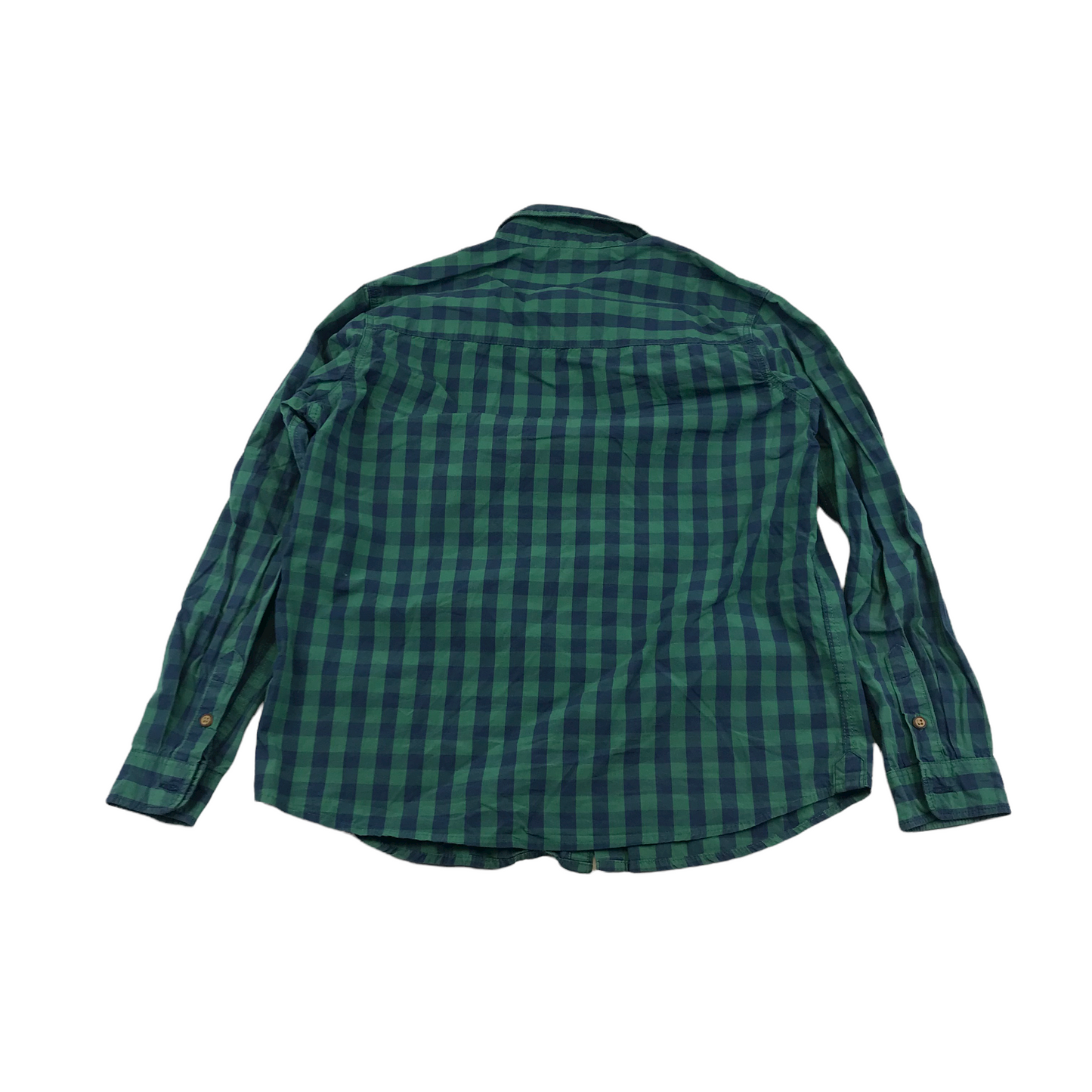 Mango Green and Navy Checked Shirt Age 7