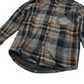 Next Brown and Navy Checked Jersey Lined Shirt Age 6