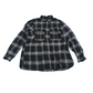 River Island Black and Grey Checked Shirt Women's Size 12