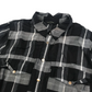 River Island Black and Grey Checked Shirt Women's Size 12