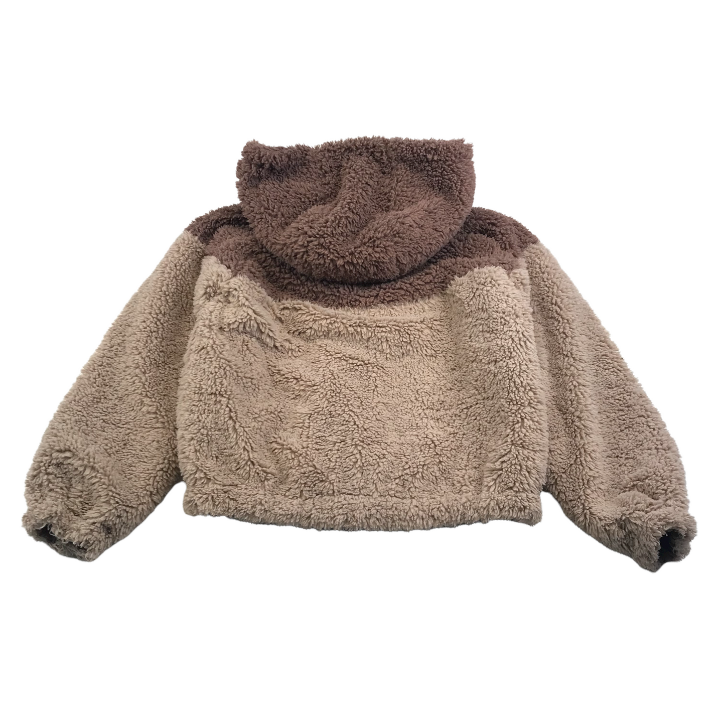 Zara Fluffy Beige Tones Bomber Jacket Age 13