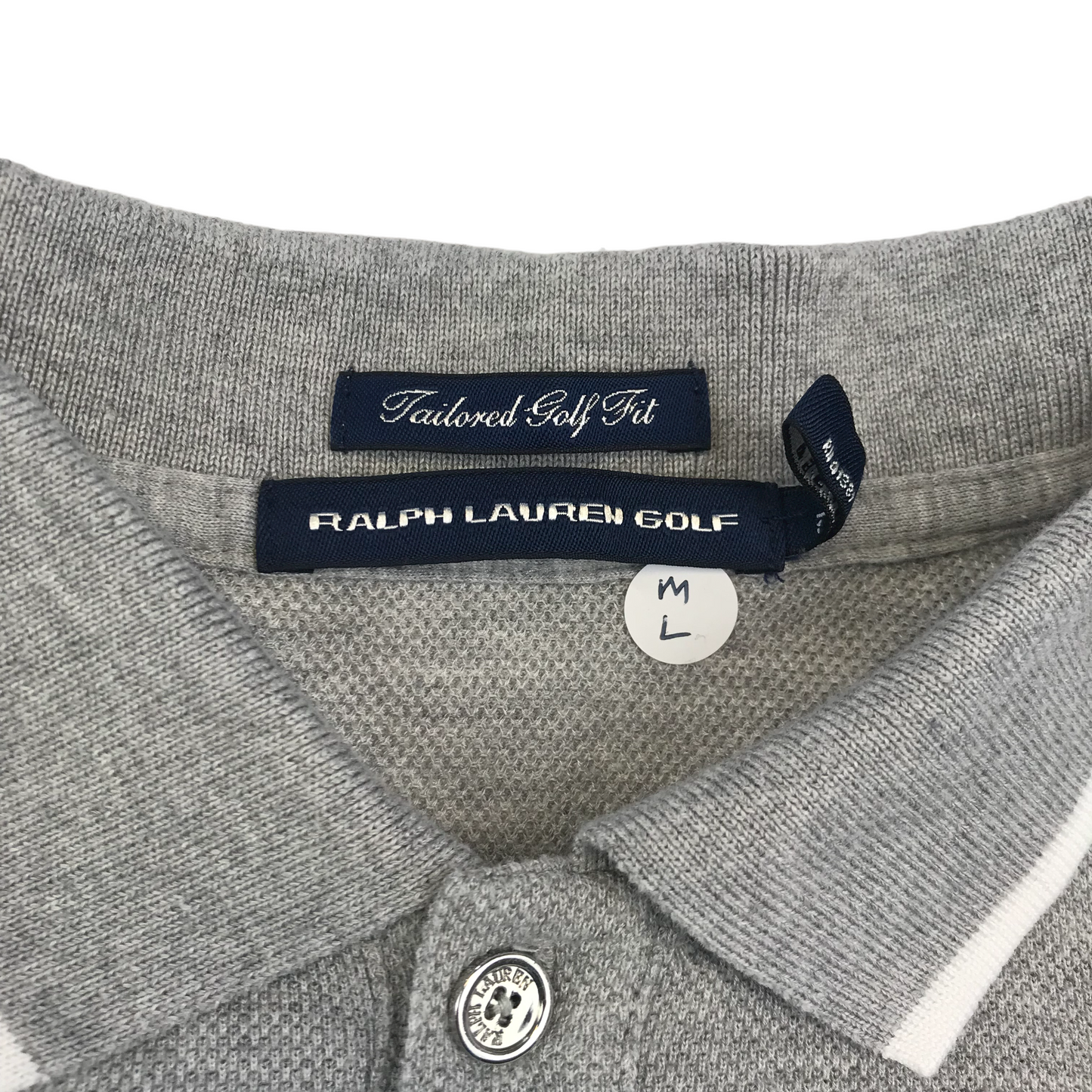 Ralph Lauren Golf Grey Polo Shirt Women's Size L