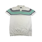 Zara Men White Panelled Knitted Polo T-shirt Men's Size M