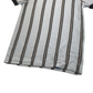 River Island Light Blue and Black Stripy Knitted T-shirt Men's Size XS