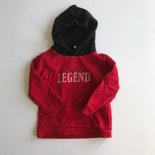 River Island Red Legend Hoodie Age 4