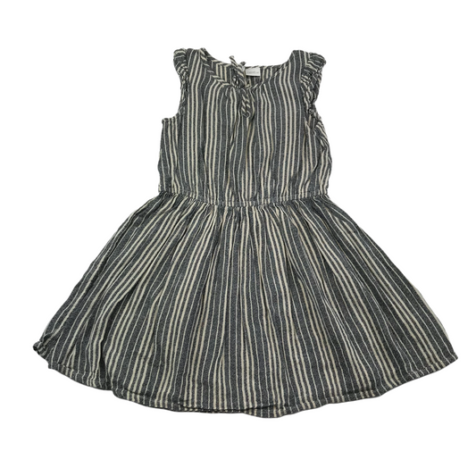 Next Navy and White Stripy Dress Age 6