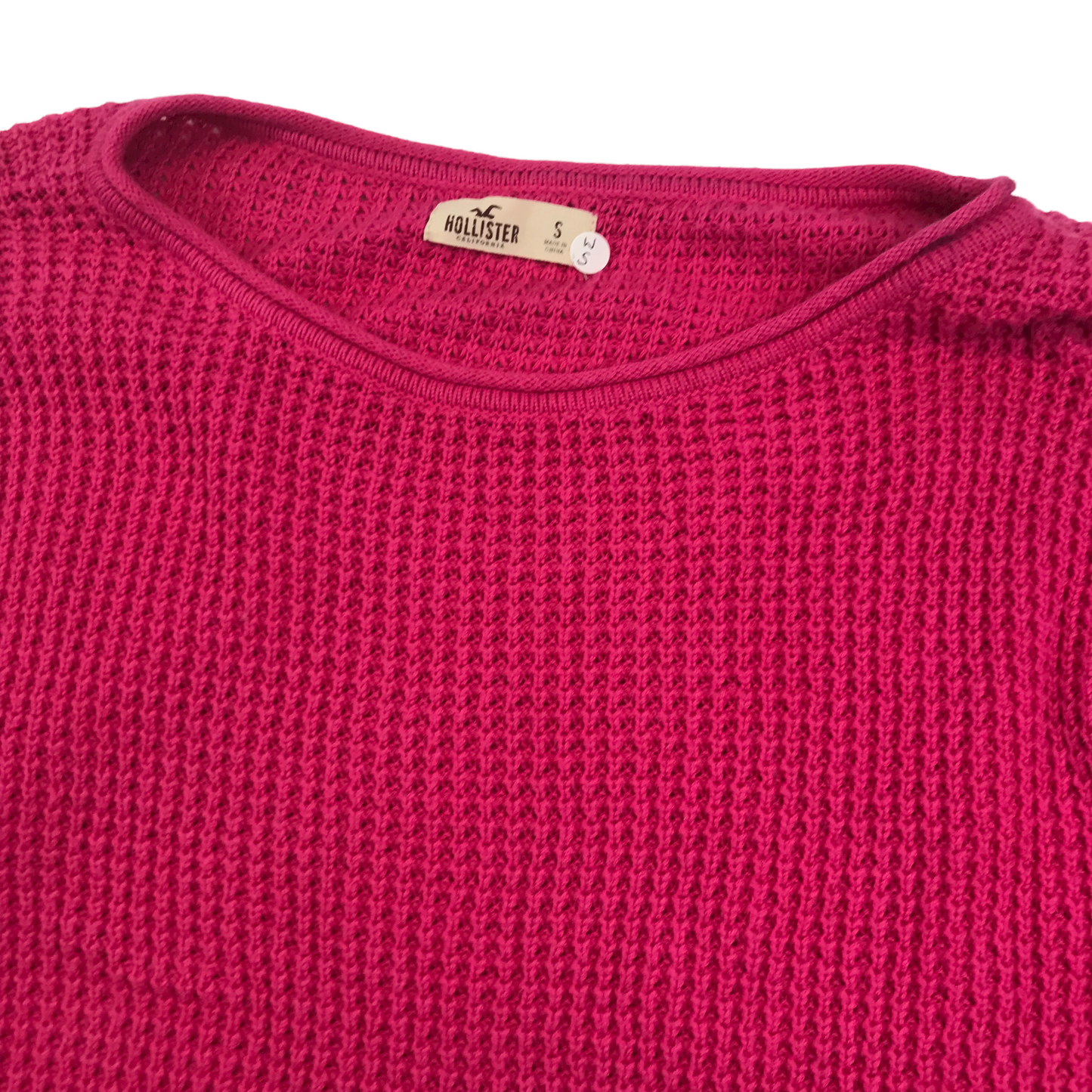 Hollister Bright Pink Knitted Jumper Women's Size S