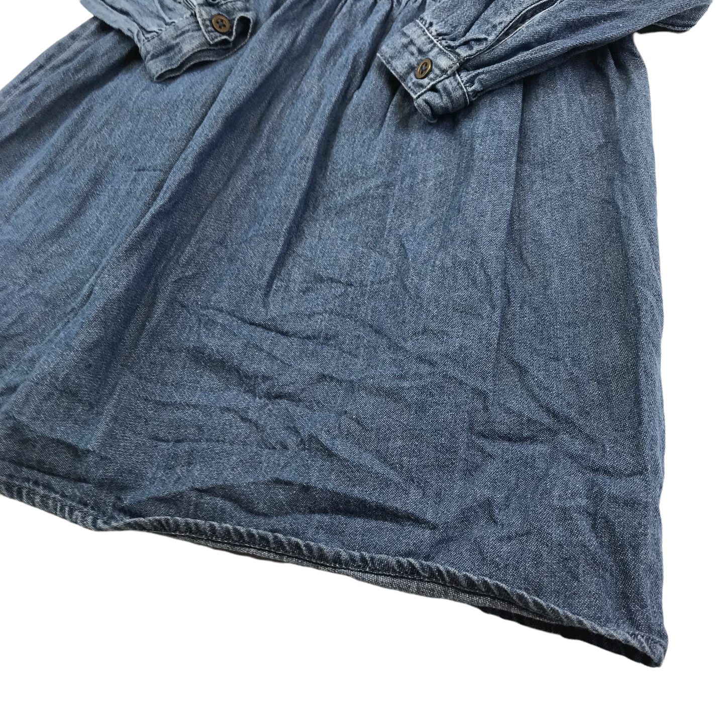 Next Denim Frill Collar Dress Age 6