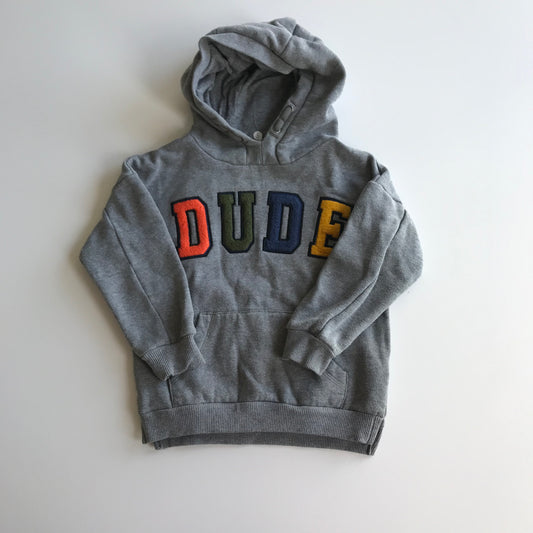 Primark Grey Dude Hoodie Age 5