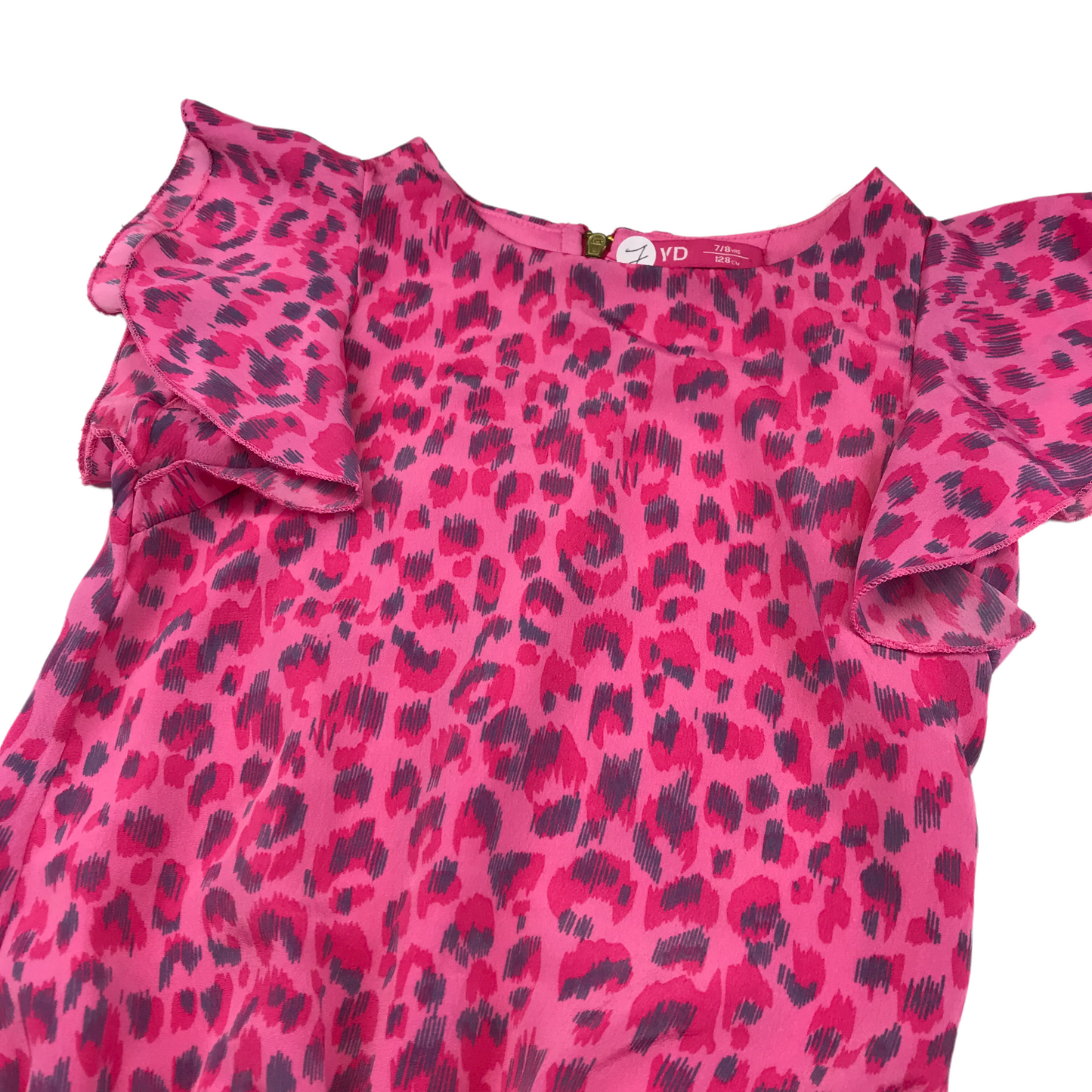 YD Pink Animal Pattern Playsuit Age 7