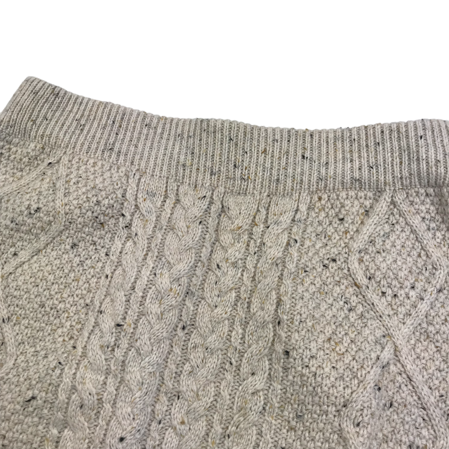 Primark Natural White Knitted Mini Skirt Women's Size 12