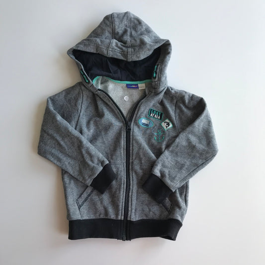 Lupilu Grey Lost at Sea Hoodie Age 5