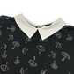 Primark Charcoal Grey Brollies Print T-shirt with Collar Women's Size 6