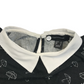 Primark Charcoal Grey Brollies Print T-shirt with Collar Women's Size 6