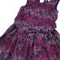 Bluezoo Navy Blue and Purple Butterfly Pattern Dress Age 8
