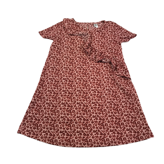 Tu Red and Pink Animal Pattern Dress Age 8