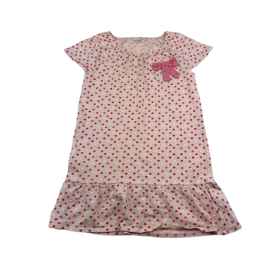 Vertbaudet Pink Polka Dot Dress Age 8