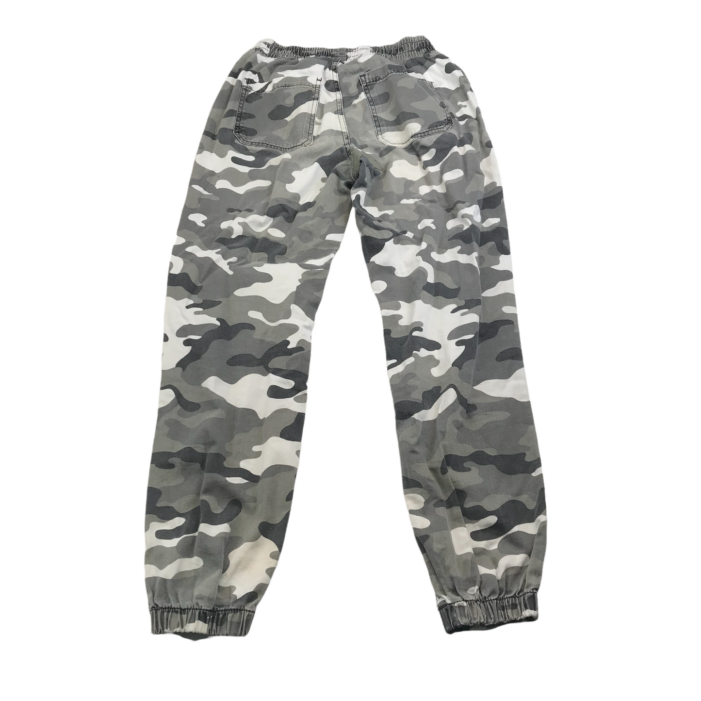 New Look Grey and White Camo Trousers Age 13