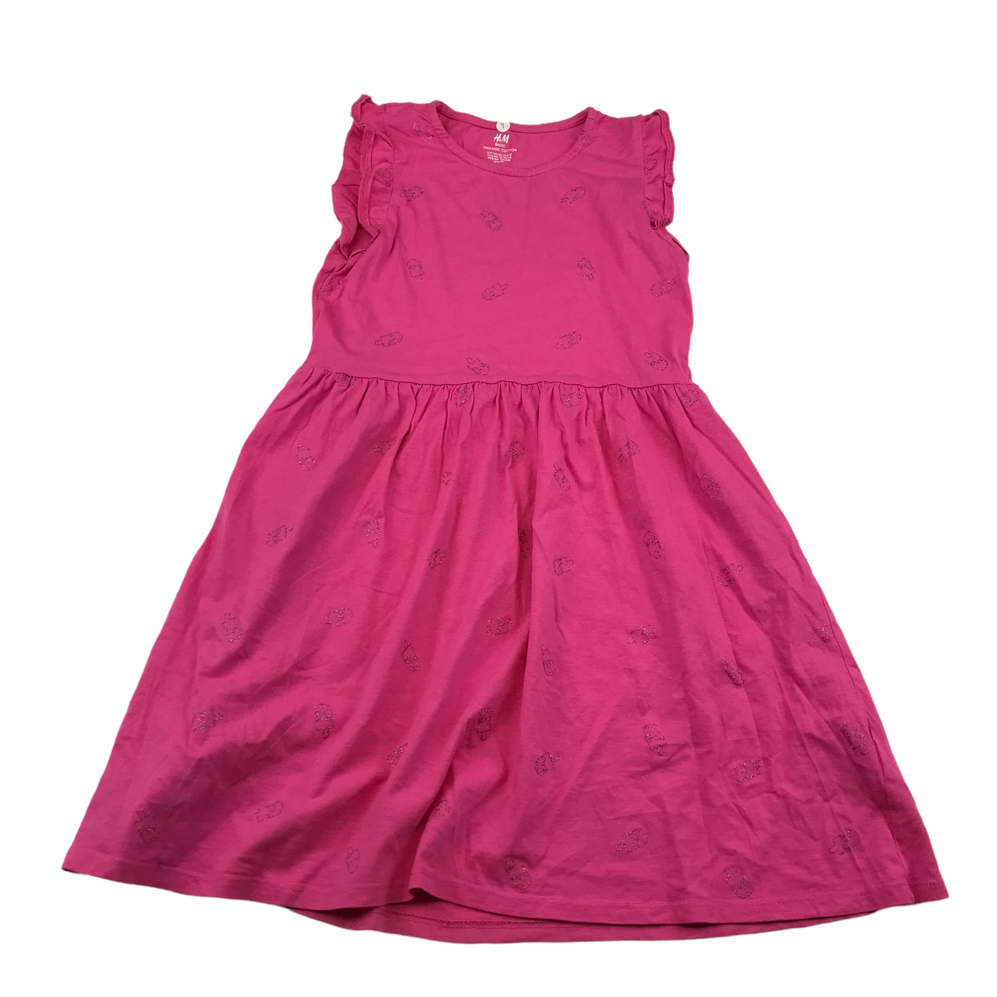 H&M Bright Pink Dress Age 9