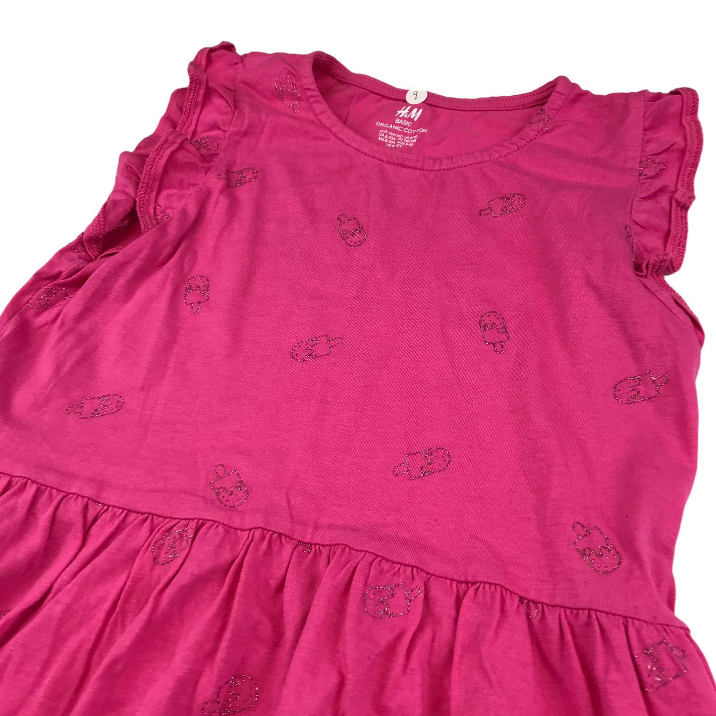 H&M Bright Pink Dress Age 9