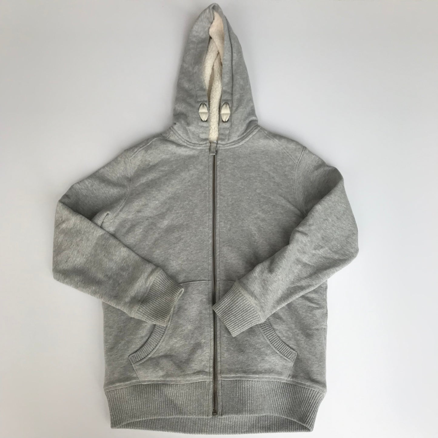 M&S Grey Hoodie with Fleecy Lining Age 11