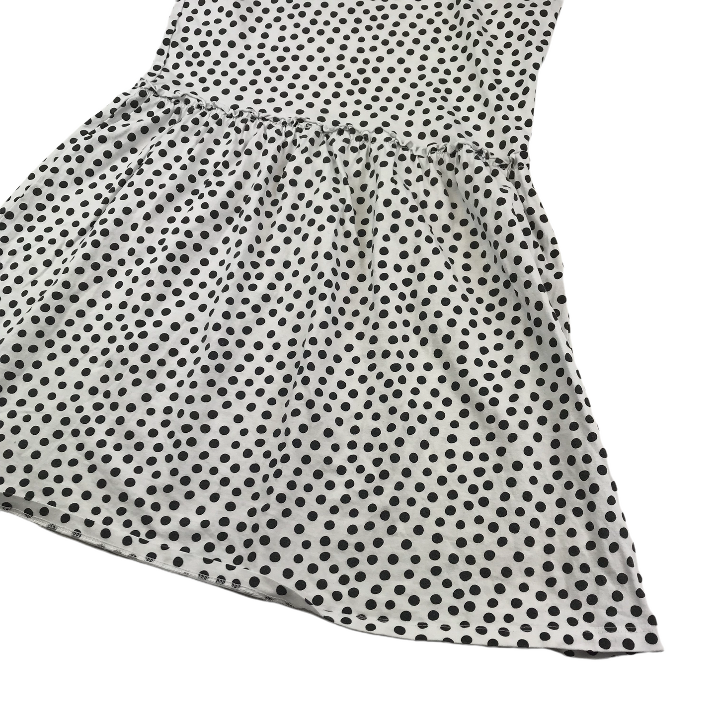 George Black and White Polka Dot Dress Age 10