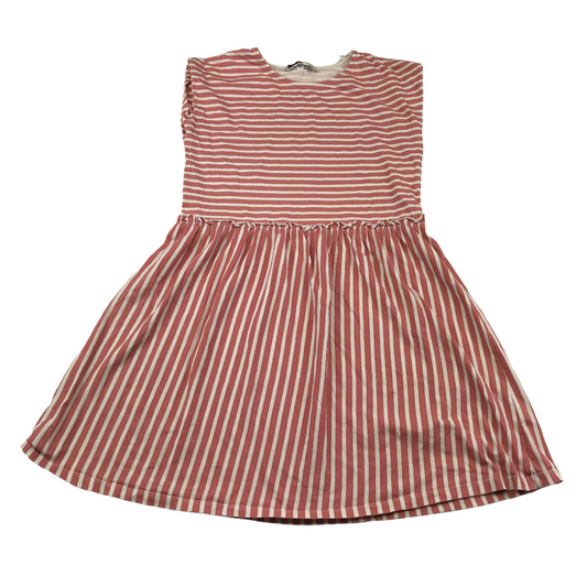 George Red and White Stripy Dress Age 10