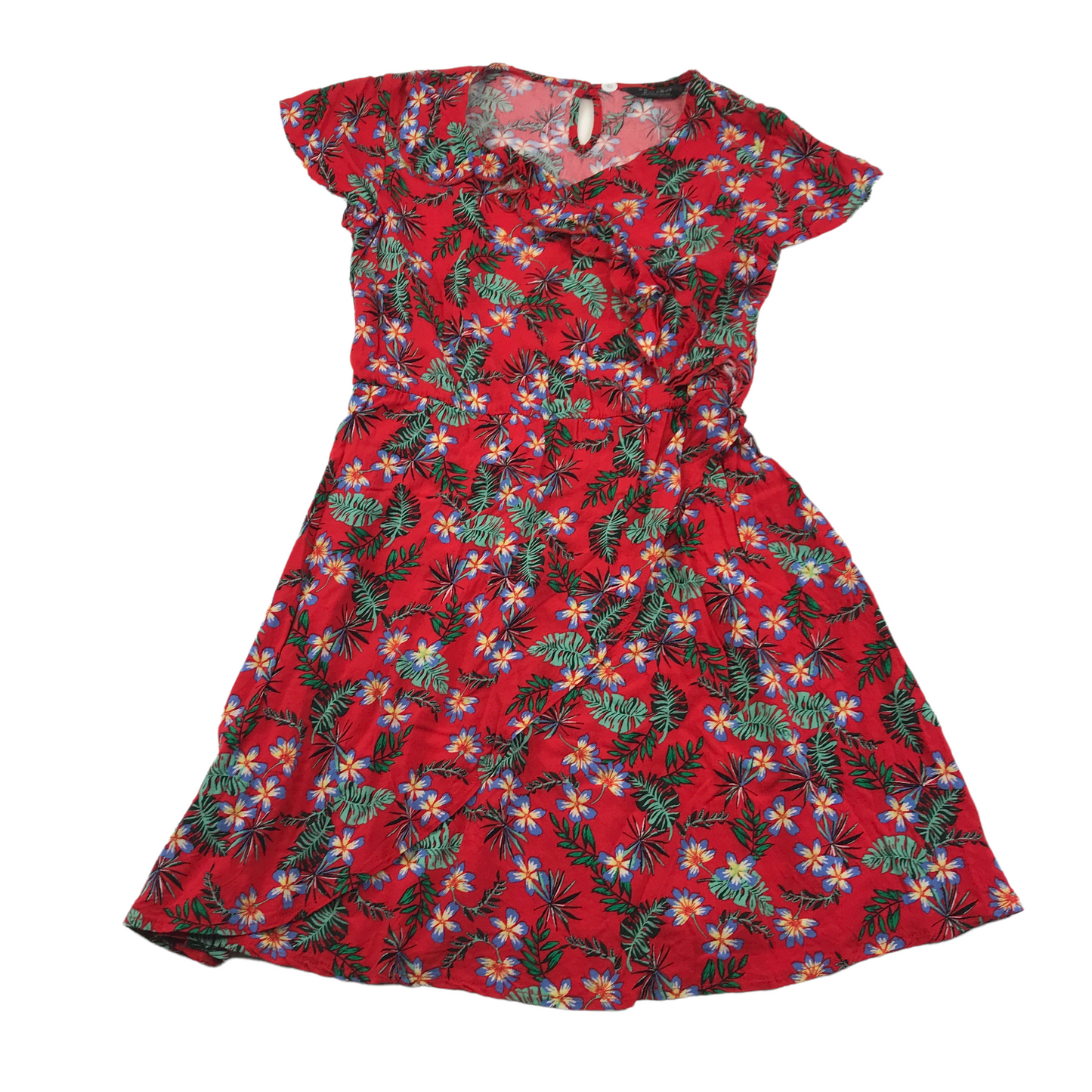 Primark Red Floral Dress Age 10