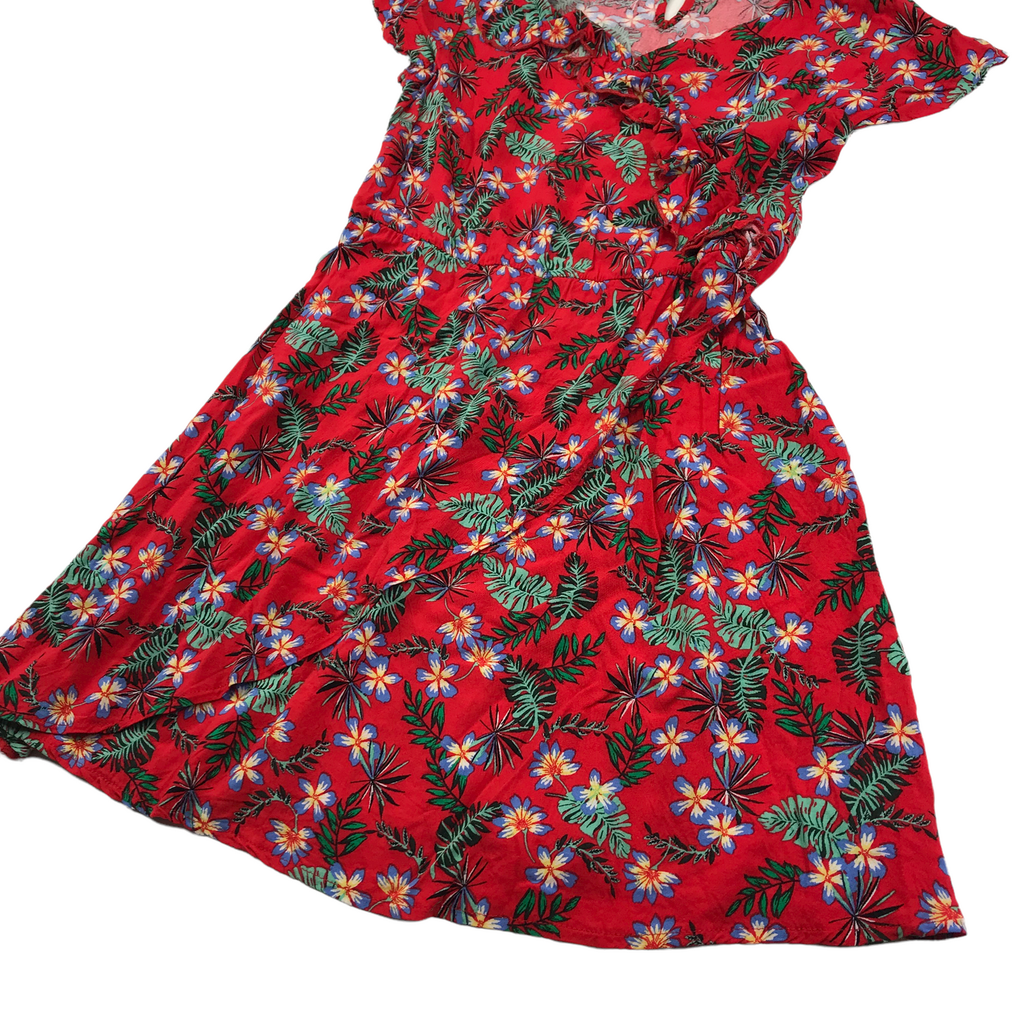 Primark Red Floral Dress Age 10