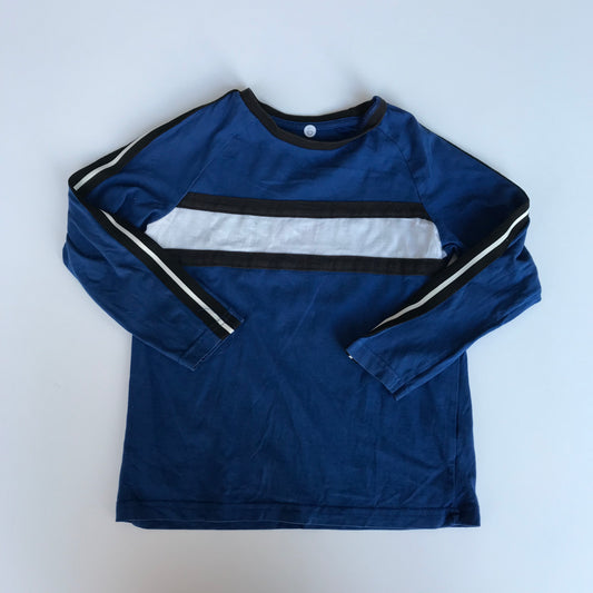 Tu Blue Long Sleeve with Stripe T-Shirt Age 6