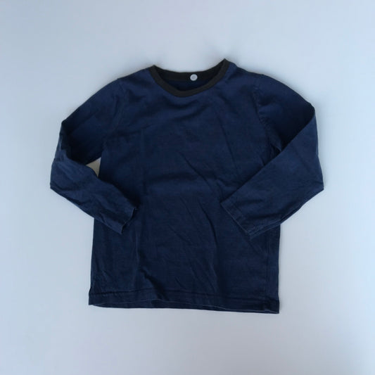 Tu Navy Simple Long Sleeve T-Shirt Age 6