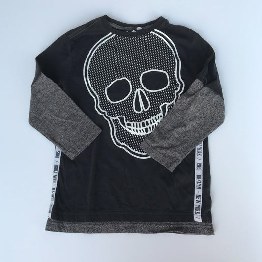 F&F Skull Long Sleeve T-Shirt Age 6