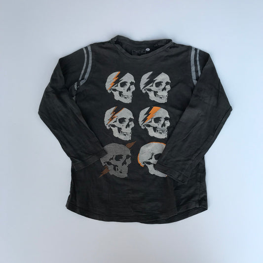 Next Skull Lightening Long Sleeve T-Shirt Age 8