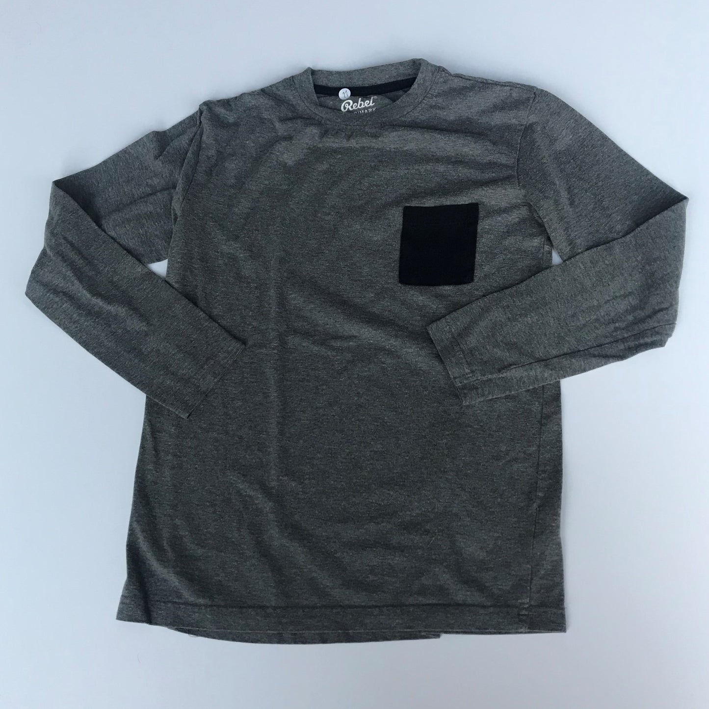 Primark Grey Long Sleeve T-Shirt Age 11