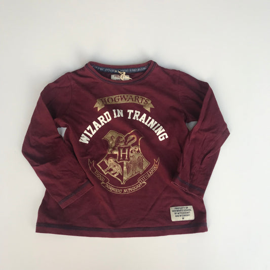 Burgundy Harry Potter T-shirt Age 4