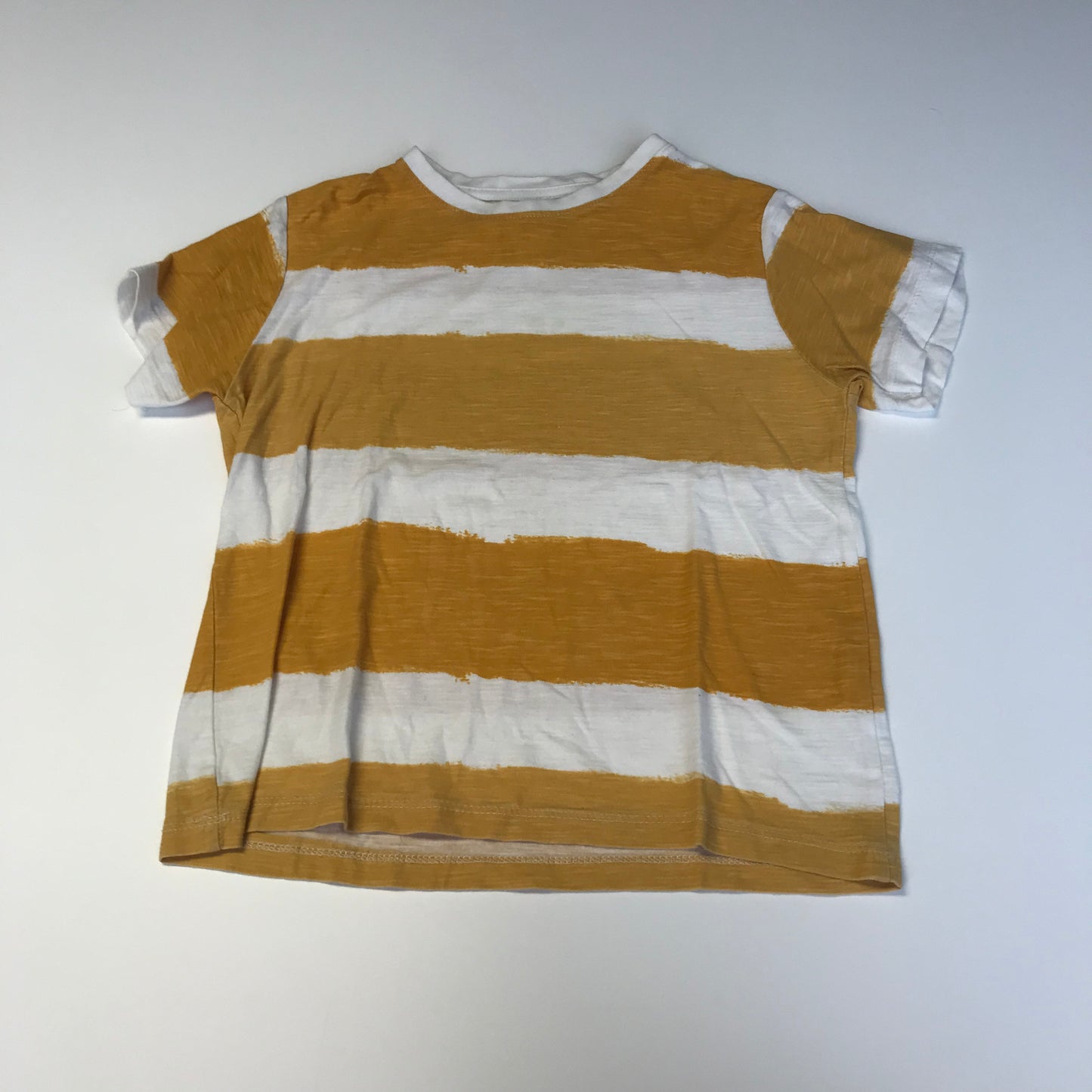 Zara Mustard Striped T-shirt Age 6