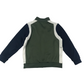 M&S Khaki Green Panelled Zipper Sweatshirt Age 5
