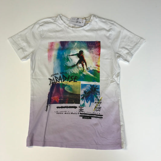 Next White Surfer T-Shirt Age 11